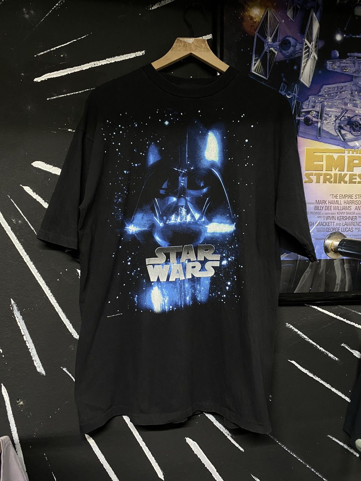 Vintage Vintage 90’s Star Wars Movie Darth Vader Tee Shirt XLarge Size US XL / EU 56 / 4 - 6 Thumbnail