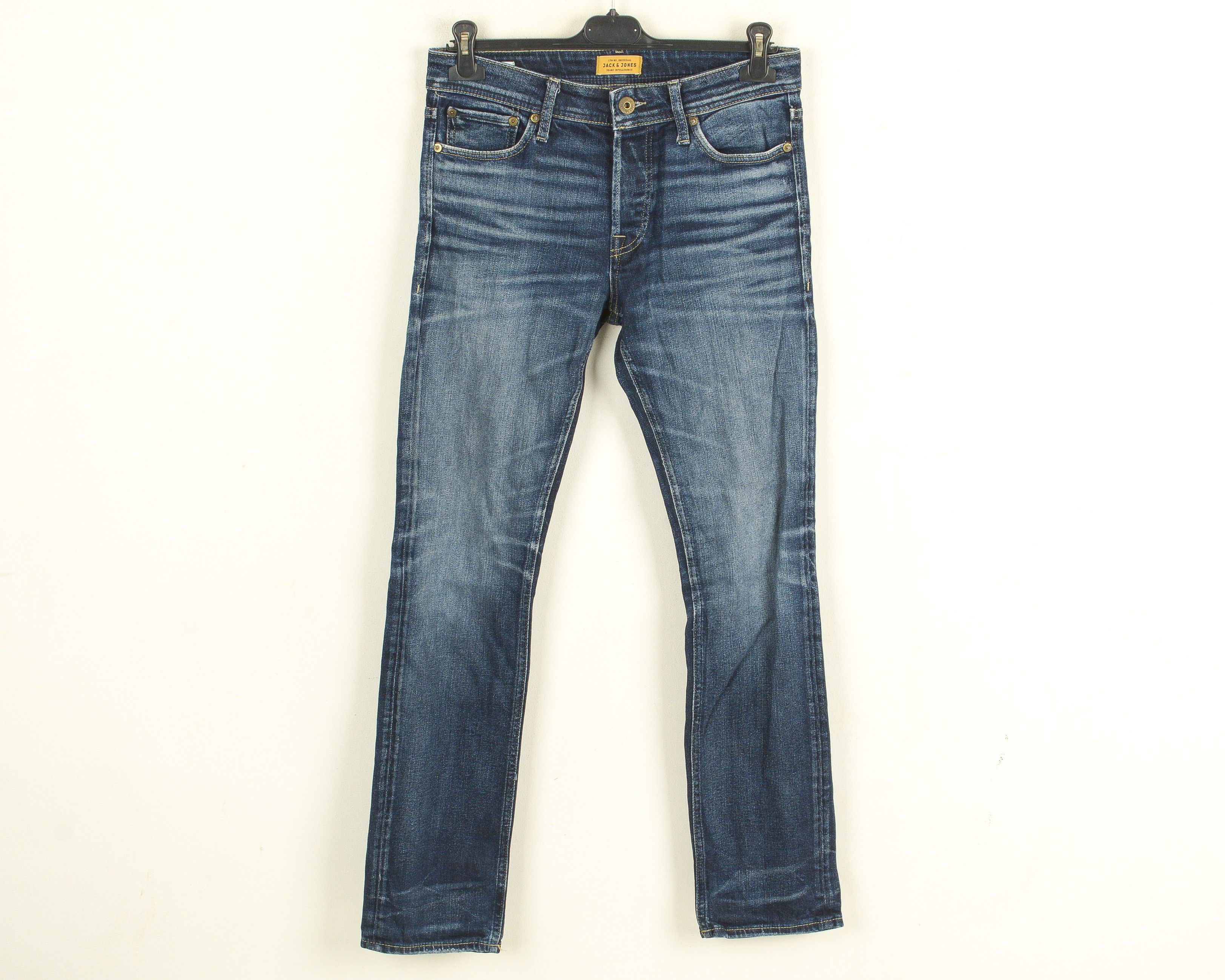 Jack & Jones JACK & JONES Tim W29 L34 Slim Fit Straight Jeans Denim Pants Size US 29 - 1 Thumbnail