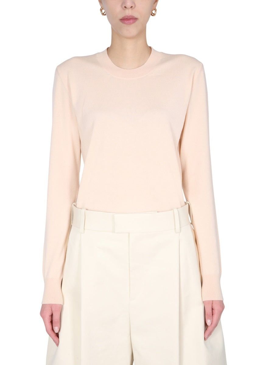 Bottega Veneta o1y0725 Cashmere Blend Sweater in Light Pink Size M / US 6-8 / IT 42-44 - 1 Thumbnail