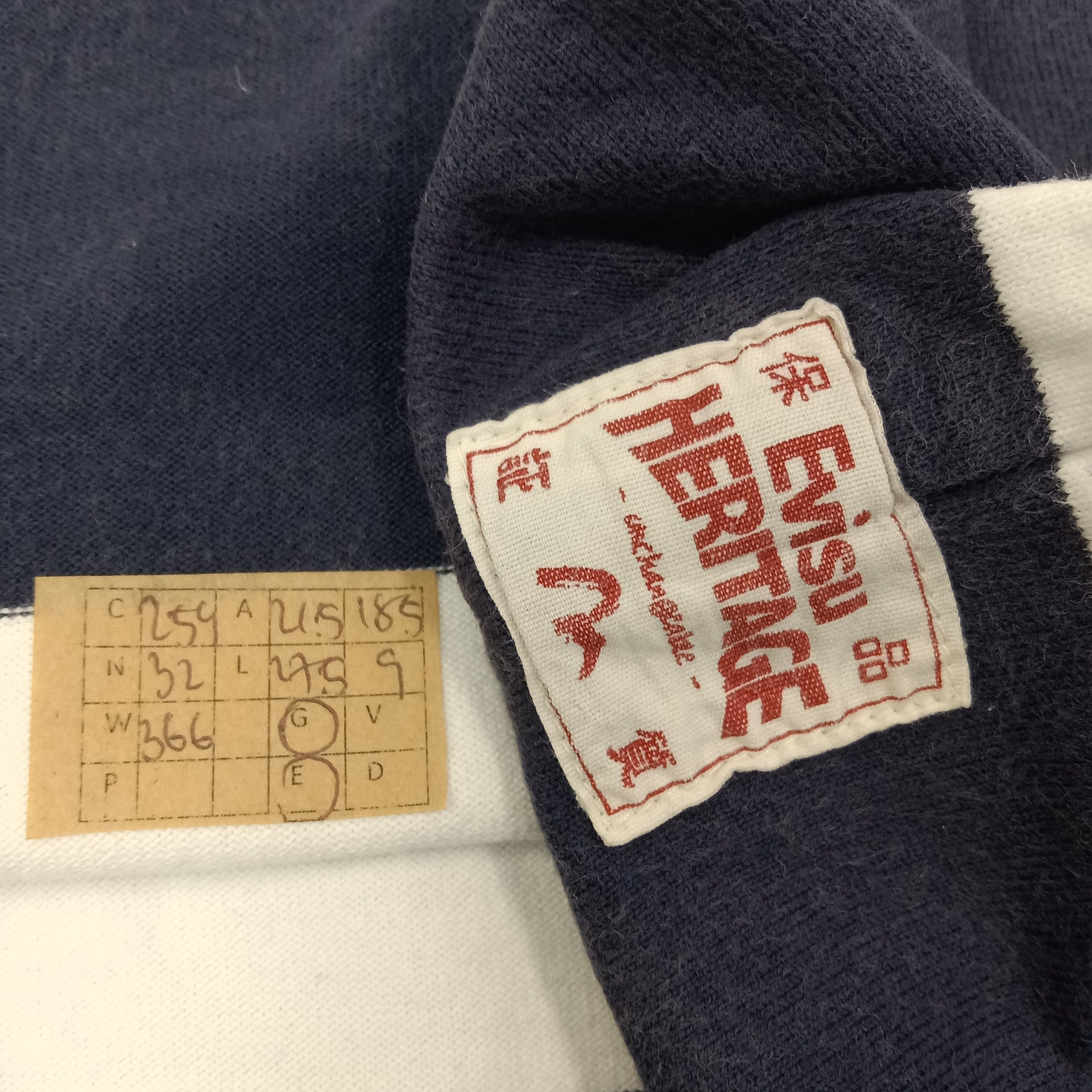 Evisu Evisu Heritage Japanese Daicock Striped Polos C259N32 Size US L / EU 52-54 / 3 - 7 Thumbnail