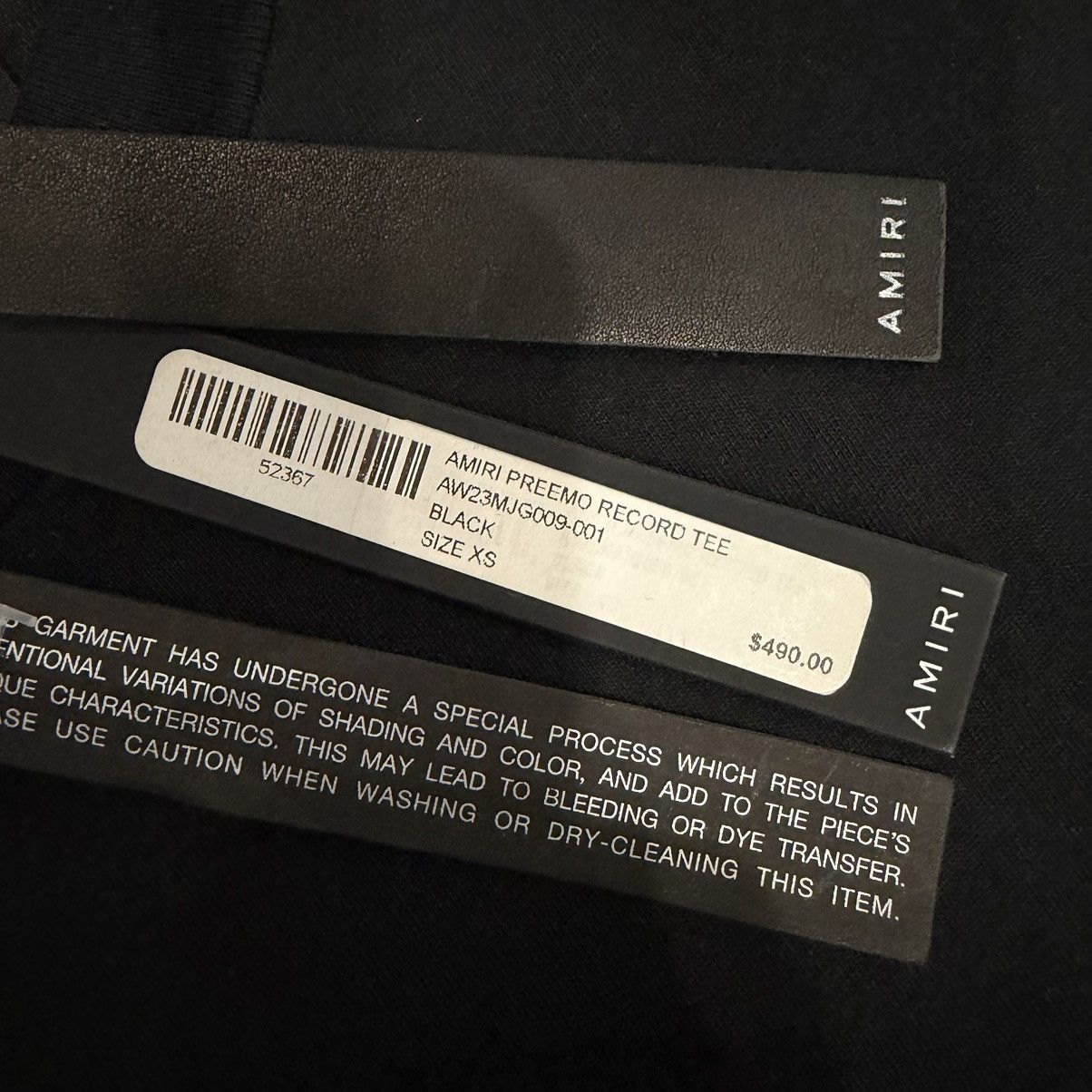 Amiri Amiri Preemo Record Tee Black Size US XS / EU 42 / 0 - 7 Thumbnail