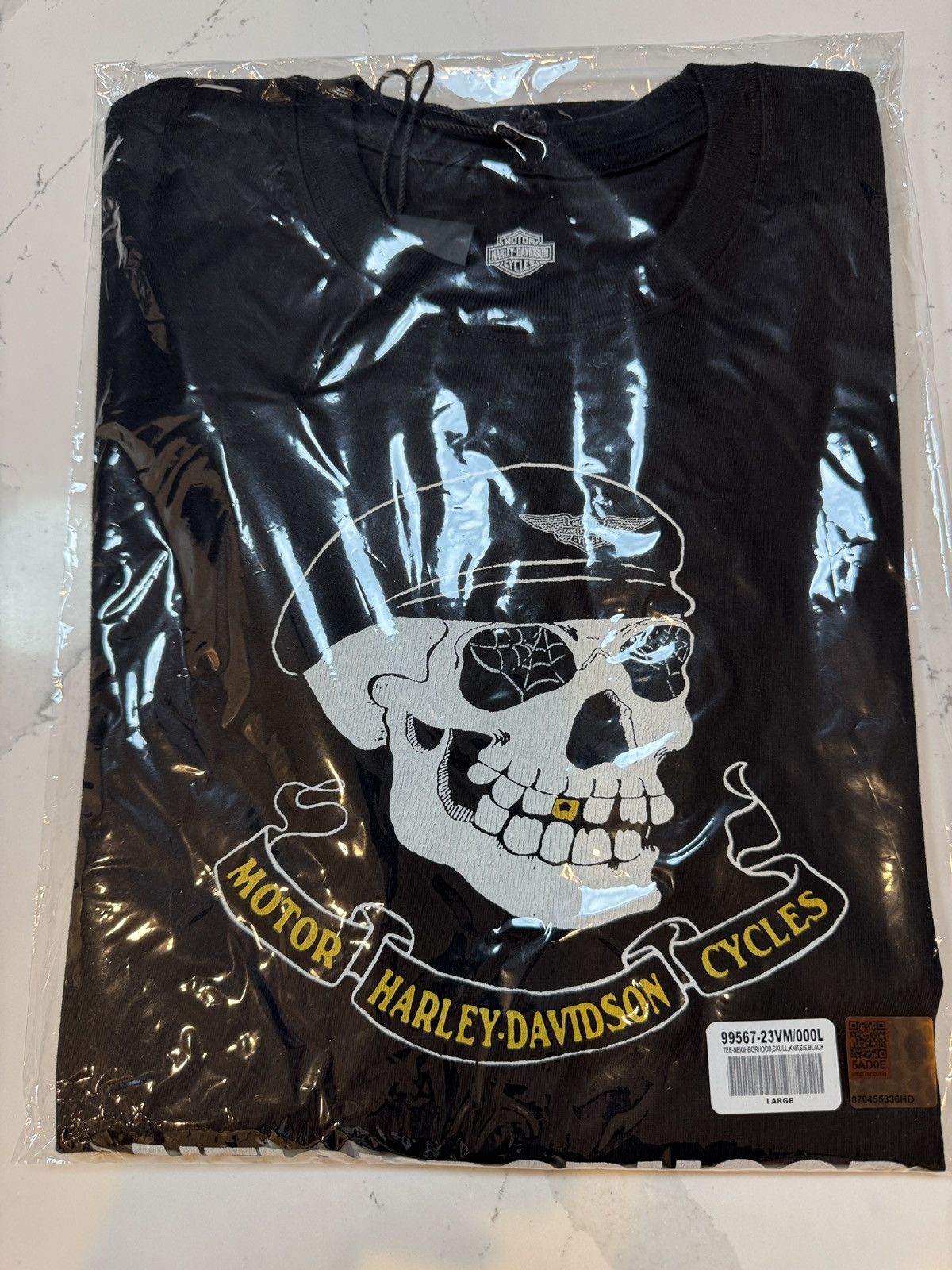 Harley Davidson × Neighborhood Neighborhood x Harley-Davidson Skull T Black Large Deadstock Size US L / EU 52-54 / 3 - 4 Thumbnail