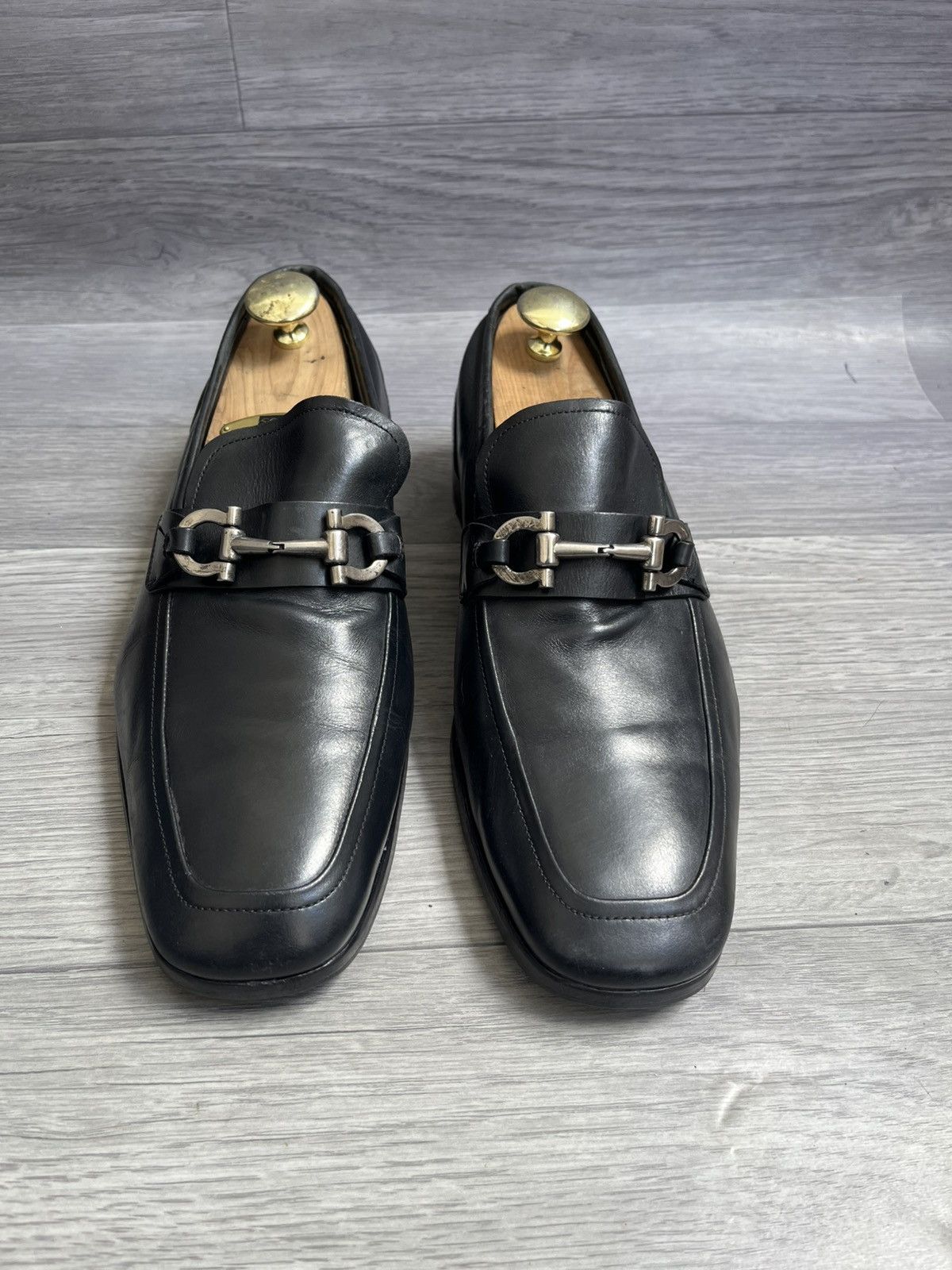 Salvatore Ferragamo Salvatore ferragamo horsebit black leather loafers Size US 9 / EU 42 - 3 Thumbnail