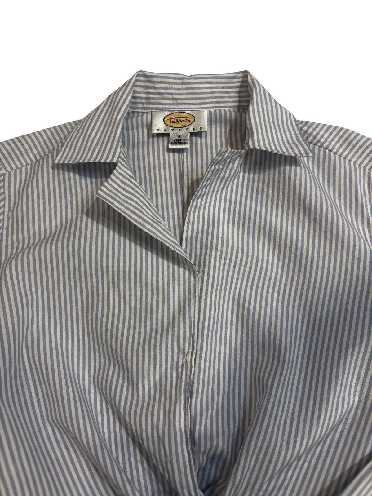 Talbots Gray striped Shirt.wt3040 Size XS / US 0-2 / IT 36-38 - 2 Thumbnail