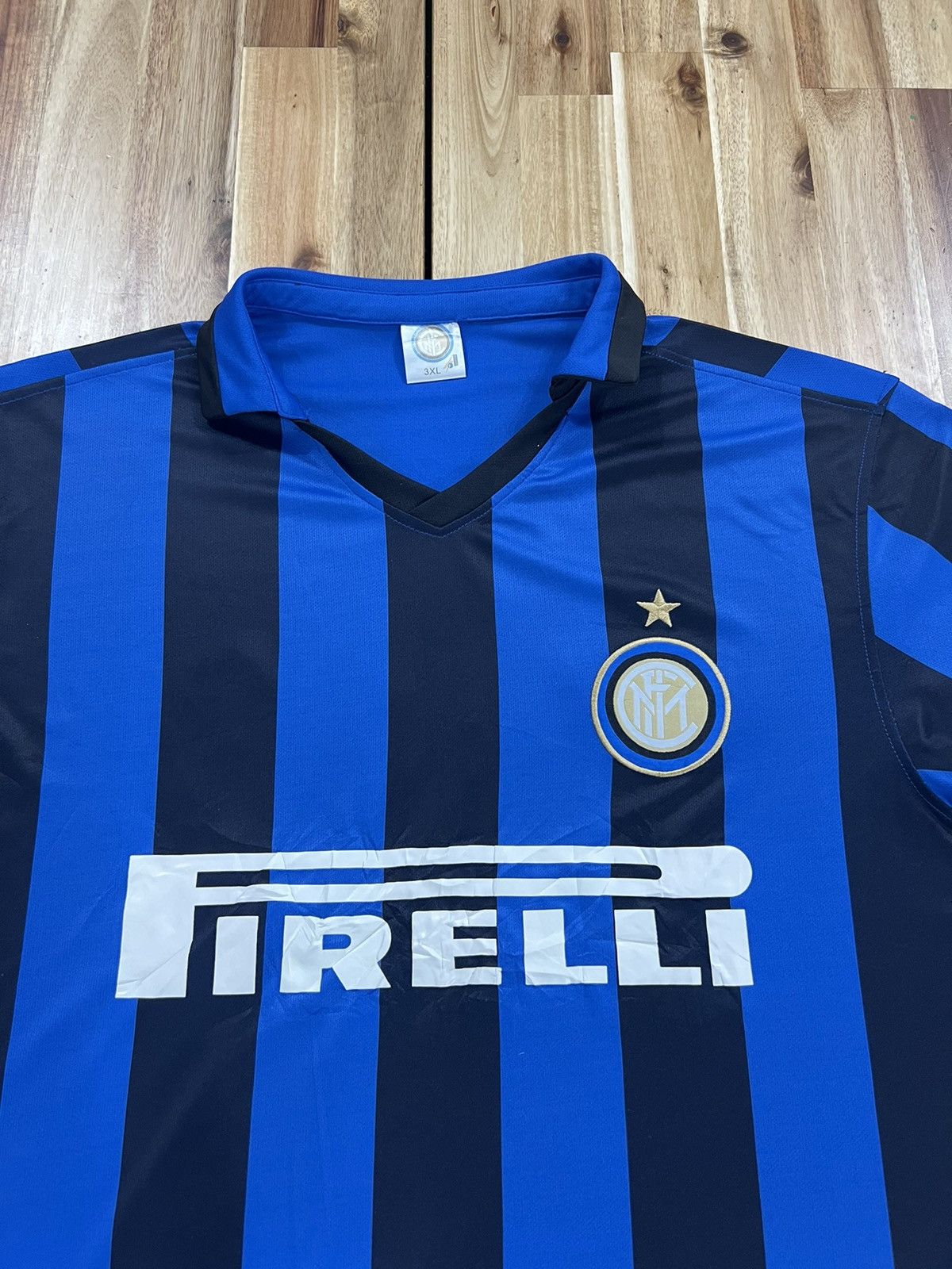 Vintage Inter Milan FC Bootleg Jersey #34 Size US XL / EU 56 / 4 - 2 Thumbnail
