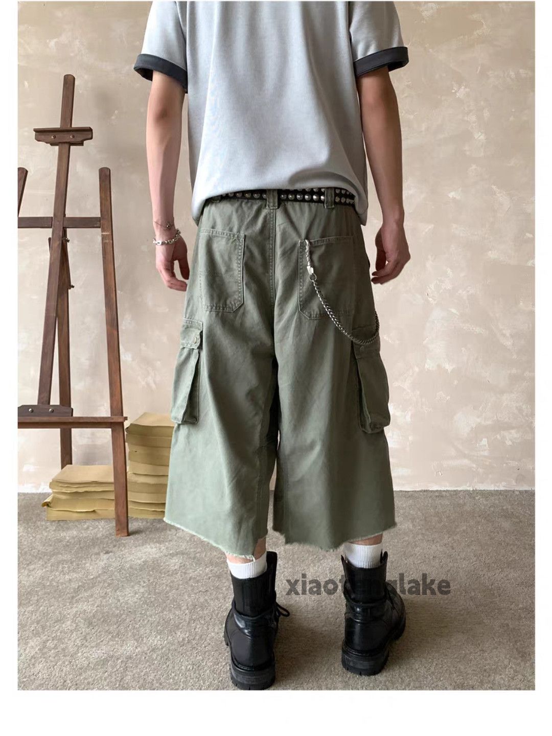 Designer × Japanese Brand × Vintage Unisex utility military loose baggy hiphop y2k cargo shorts Size US 28 / EU 44 - 7 Thumbnail