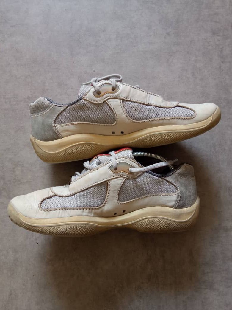 Prada PRADA America's Cup Cream sneakers Vibram sole 10.5 Size US 10 / EU 43 - 2 Thumbnail