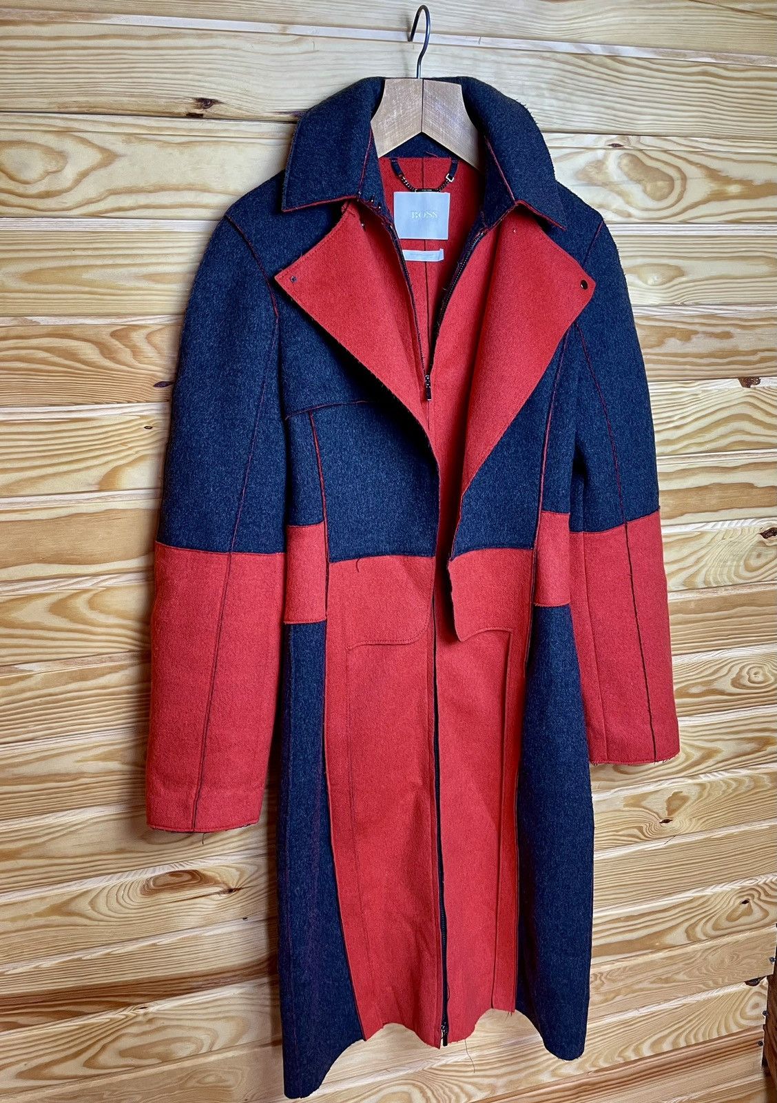 RARE Hugo Boss Women Wool Coat Size S Runway Edition