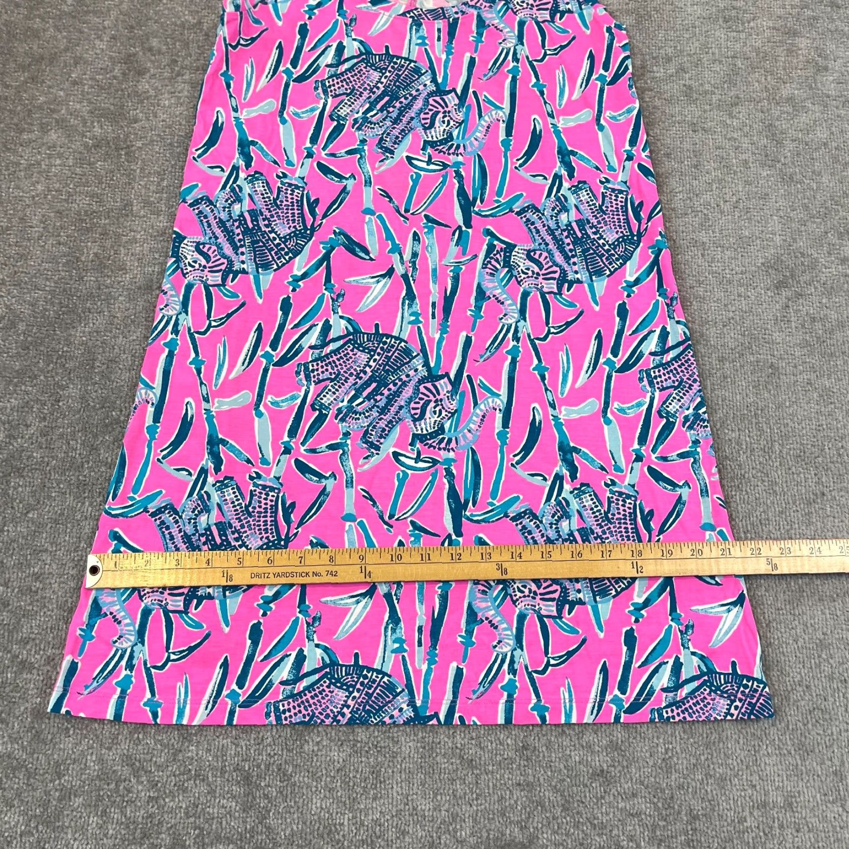 Lilly Pulitzer Lilly Pulitzer Raylee Dress Womens S Pink Blue Peanut Gallery Animal Print A-Line Multicolor Short Sleeveless Round Neck Pullover Dress Size S / US 4 / IT 40 - 4 Thumbnail