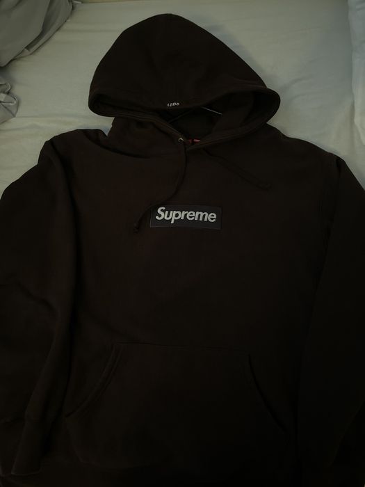 Supreme Box Logo Hooded Sweatshirt (FW21) Dark Brown