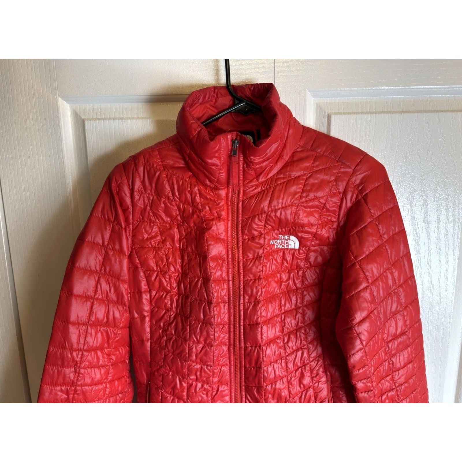 The North Face The North Face ThermoBall Eco Jacket Womens Small Red Quilted Puffer - READ Size S / US 4 / IT 40 - 2 Thumbnail