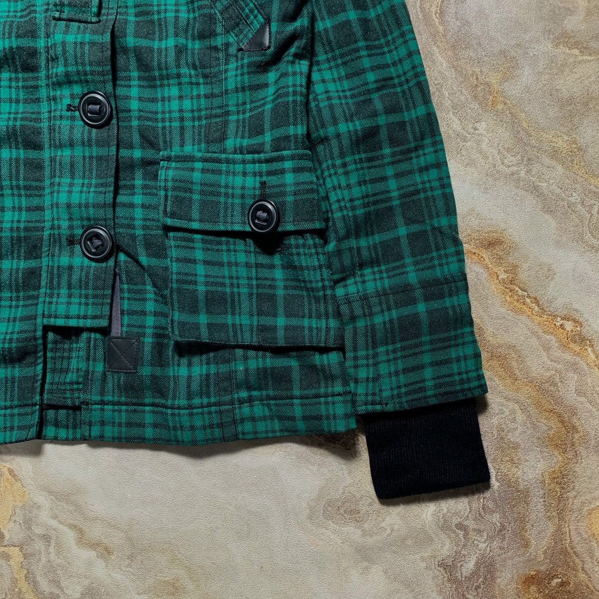 20471120 2000s Ozoc Parka Plaid Bono Ifsix Grunge Lgb Style Jacket Size US M / EU 48-50 / 2 - 4 Thumbnail