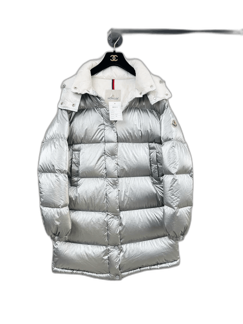 Moncler Moncler Silver Puffer Jacket Size 1 Size XL / US 12-14 / IT 48-50 - 1 Thumbnail