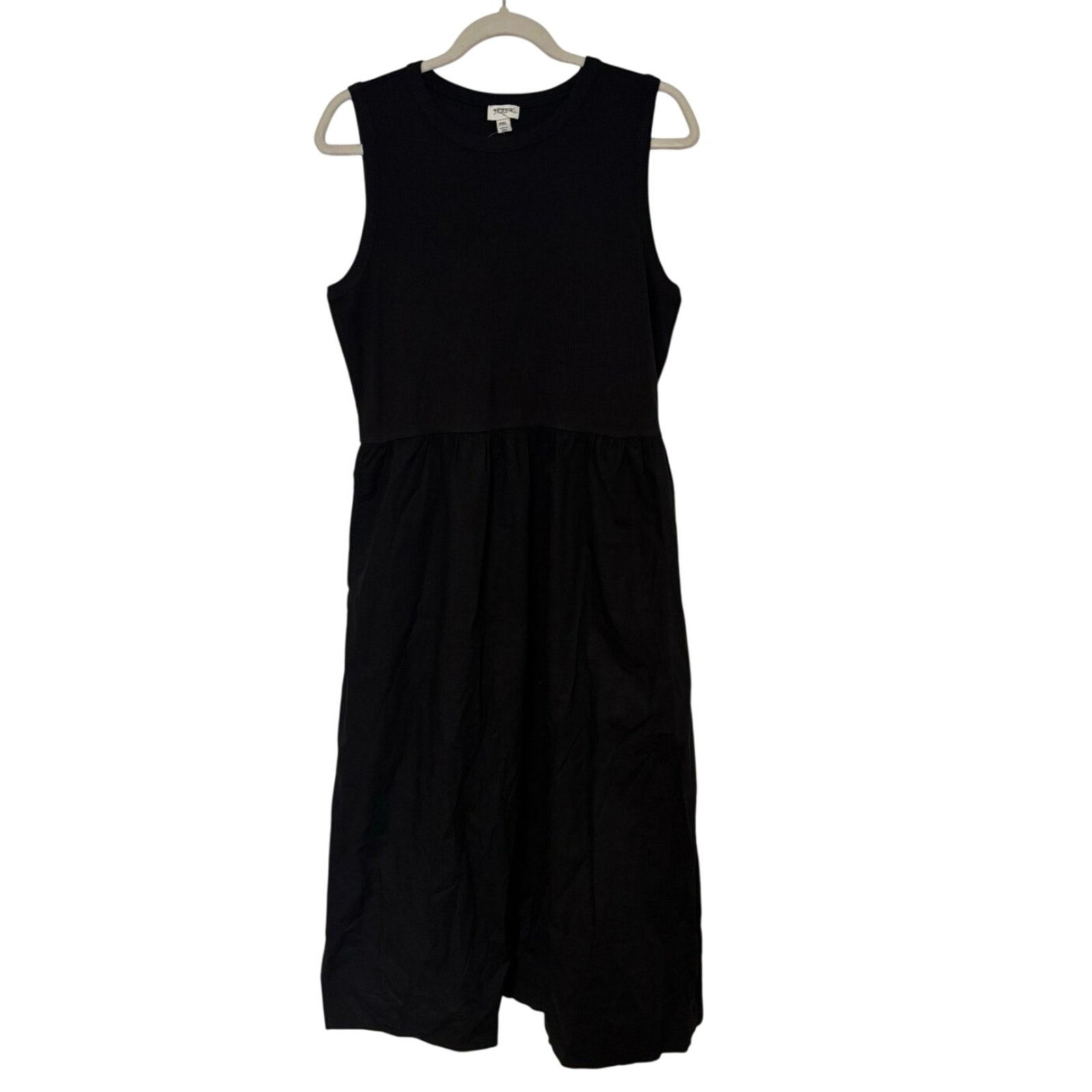 J.Crew NWT J.Crew Ribbed Knit Mixy Dress In Black Size XL Petite Size XL / US 12-14 / IT 48-50 - 2 Thumbnail