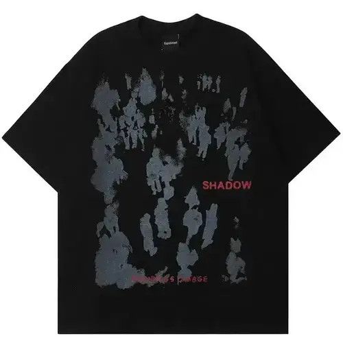 Japanese Brand Unisex Designer Streetwear Tint Person Shadow Print T-Shirt Size US S / EU 44-46 / 1 - 1 Thumbnail
