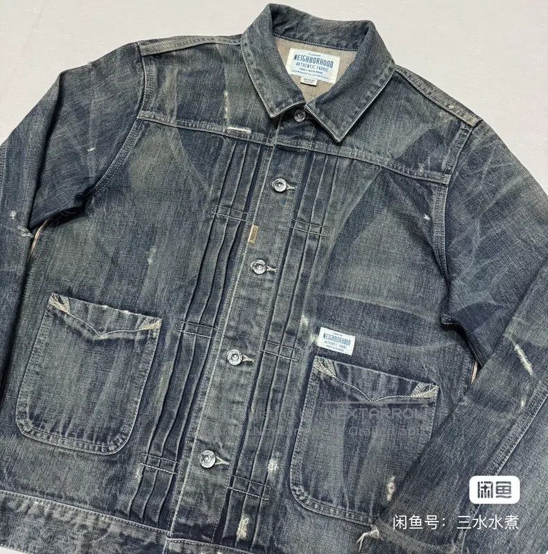 Neighborhood Neighborhood Ripped Washed Denim Jacket Size US M / EU 48-50 / 2 - 3 Thumbnail
