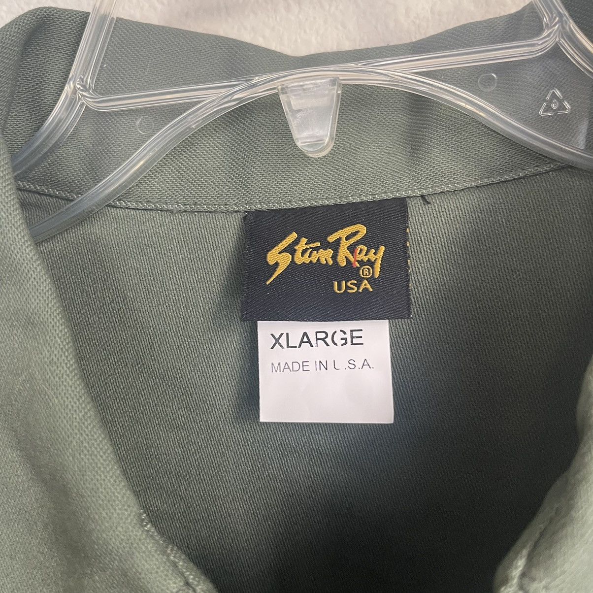 Stan Ray Stan Ray CPO Olive Green Button Down Double Pocket Shirt Size US XL / EU 56 / 4 - 5 Thumbnail