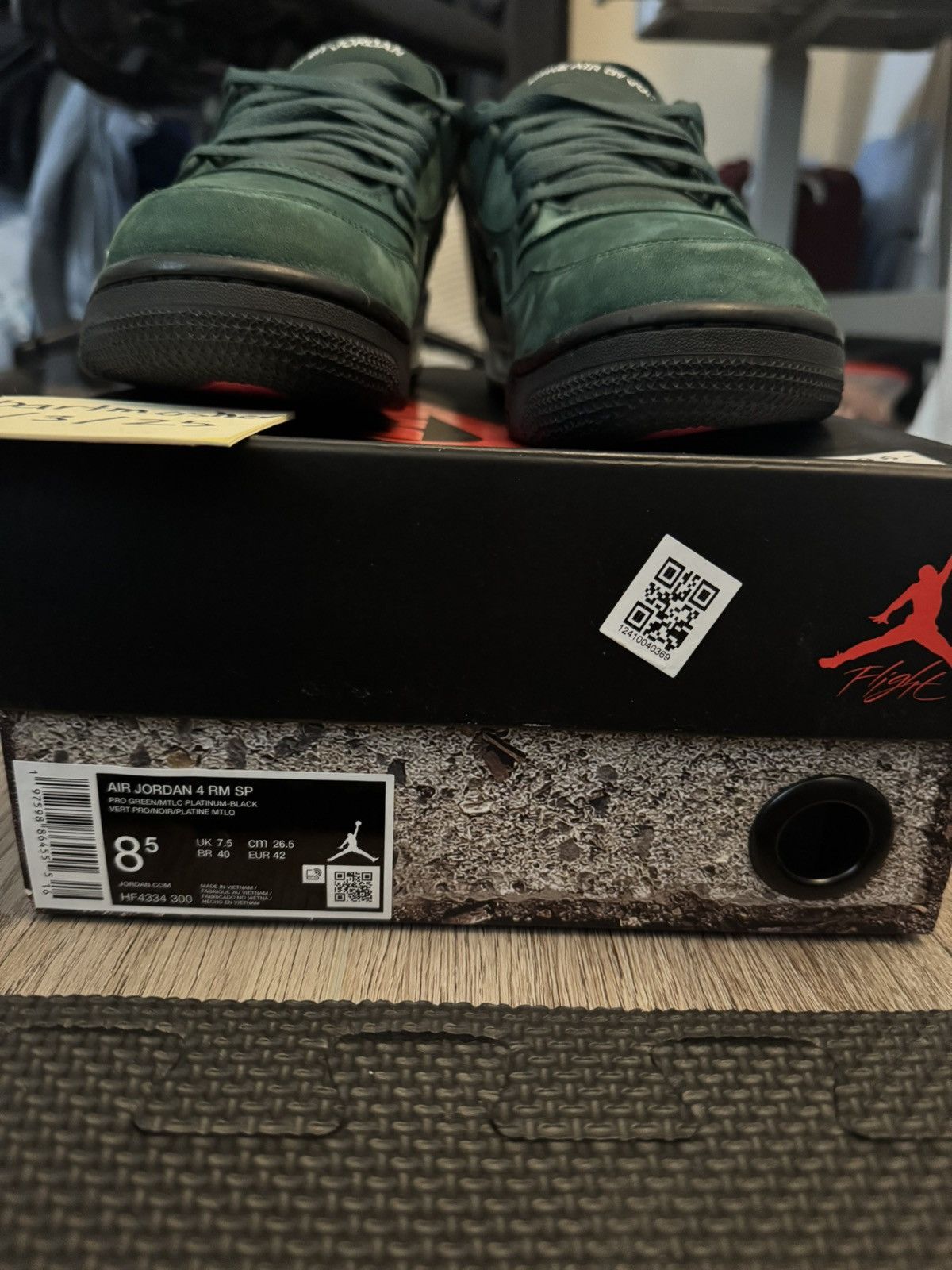 Jordan Brand × Nike Nike Air Jordan 4 RM SP x Nigel Sylvester Pro Green Size US 8.5 / EU 41-42 - 7 Thumbnail
