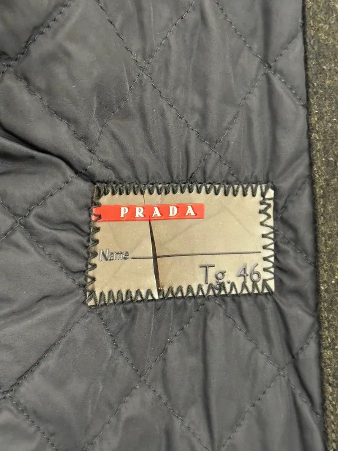 Prada 2000s Prada Fur Hood Green Wool Jacket Size US S / EU 44-46 / 1 - 10 Thumbnail