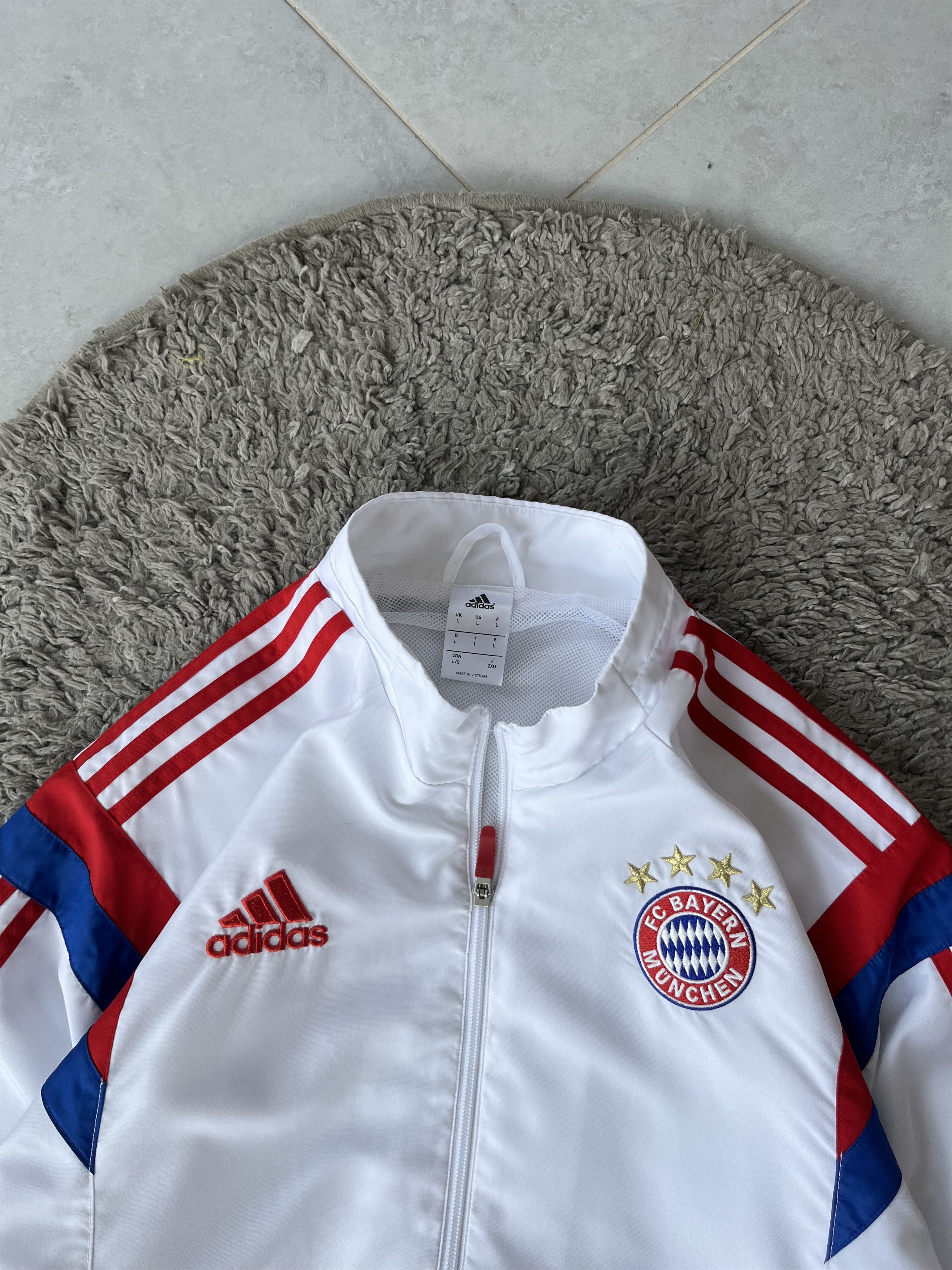 Adidas ADIDAS FC BAYERN MUNCHEN Vintage Nylon Jersey Jacket Y2K Size US L / EU 52-54 / 3 - 6 Thumbnail