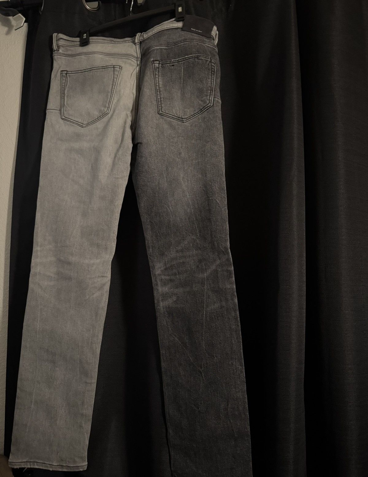 Purple Brand PURPLE BRAND JEANS - P001-TWB / TWO-TONE BLACK Size US 38 / EU 54 - 2 Thumbnail