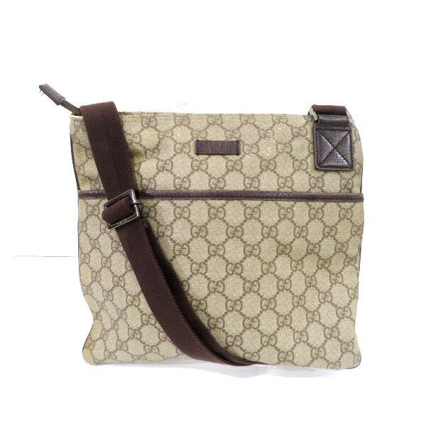 Gucci Gucci GG Supreme Shoulder Bag Canvas Shoulder Bag 141626 in Brown, Women's