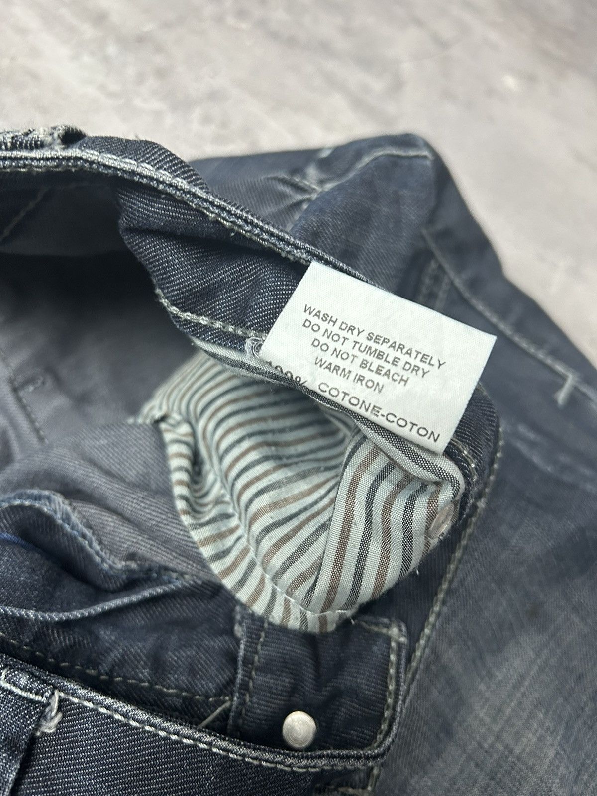 G-Star × Vintage G-Star Raw Denim Jeans Pants Trousers Big Logo Cargo Baggy Size US 34 / EU 50 - 13 Thumbnail