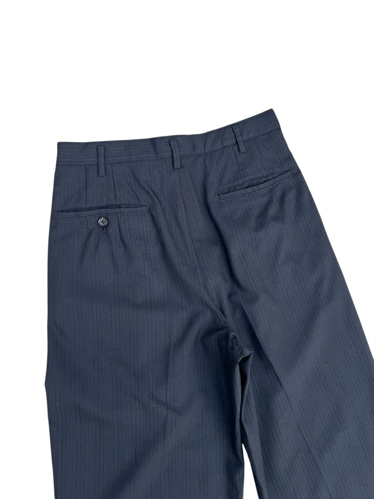 Y's for Men × Yohji Yamamoto Vintage 1998 S/S Yohji Yamamoto Y’s for Men Stripe Trouser Size US 29 - 13 Thumbnail