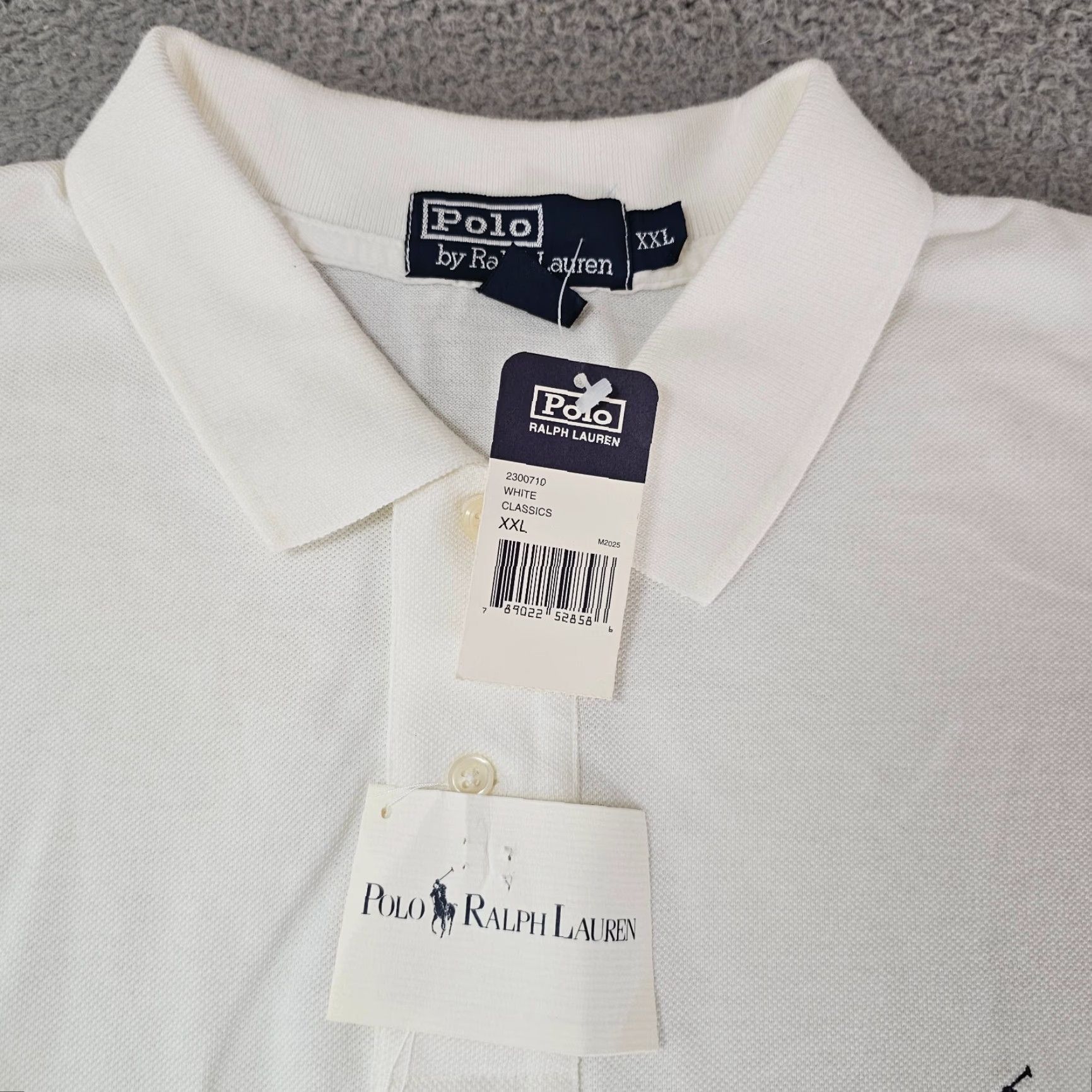Polo Ralph Lauren VINTAGE Polo Ralph Lauren Polo Mens 2XL White Shirt Logo Pony 90s Classic Preppy 100% Cotton Casual Short Sleeve Knit Button Collar Mens Size US XXL / EU 58 / 5 - 4 Thumbnail