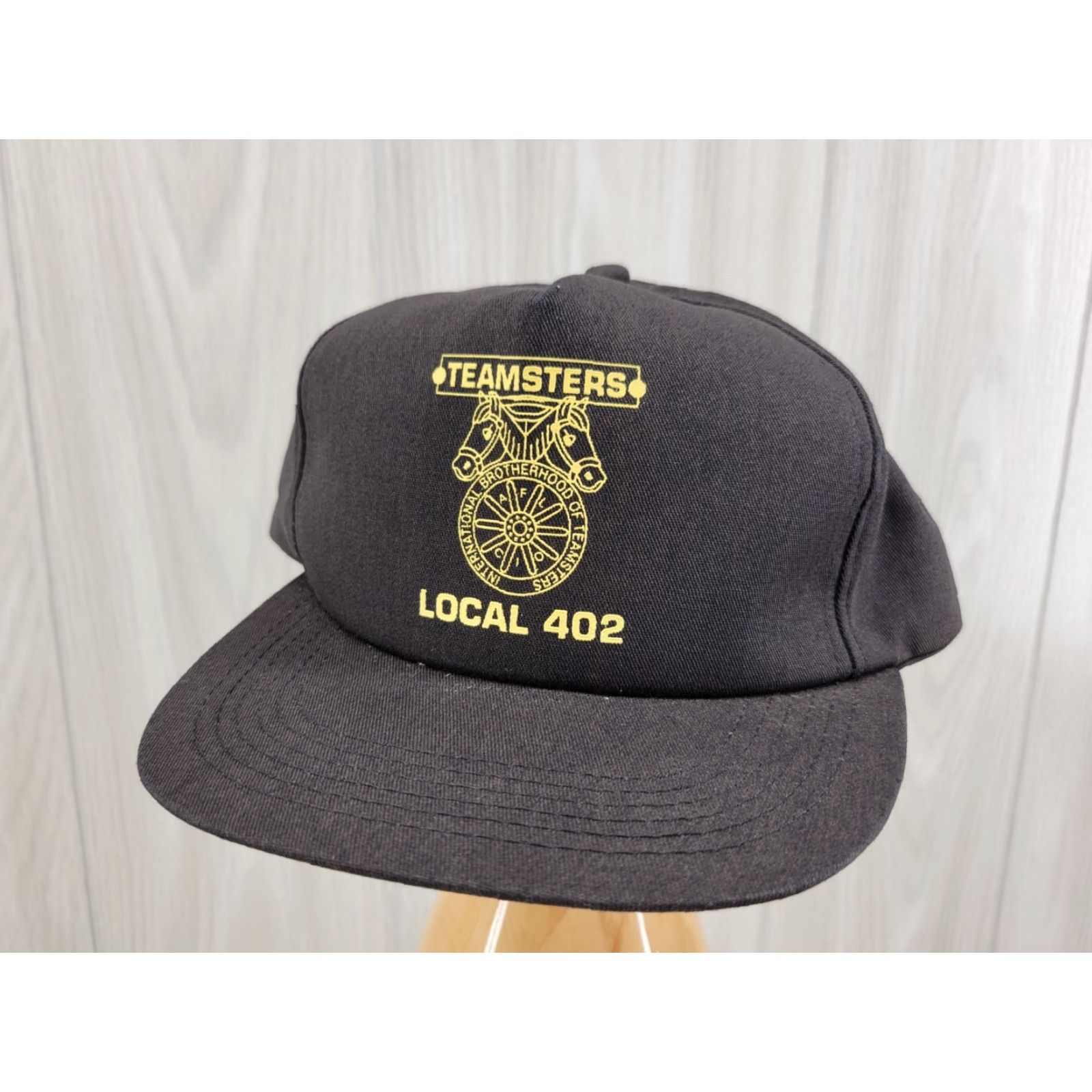Vintage VINTAGE Legend Trucker Hat Black Local 402 Teamsters Logo Adjustable Men Twill Hat Size ONE SIZE - 2 Thumbnail