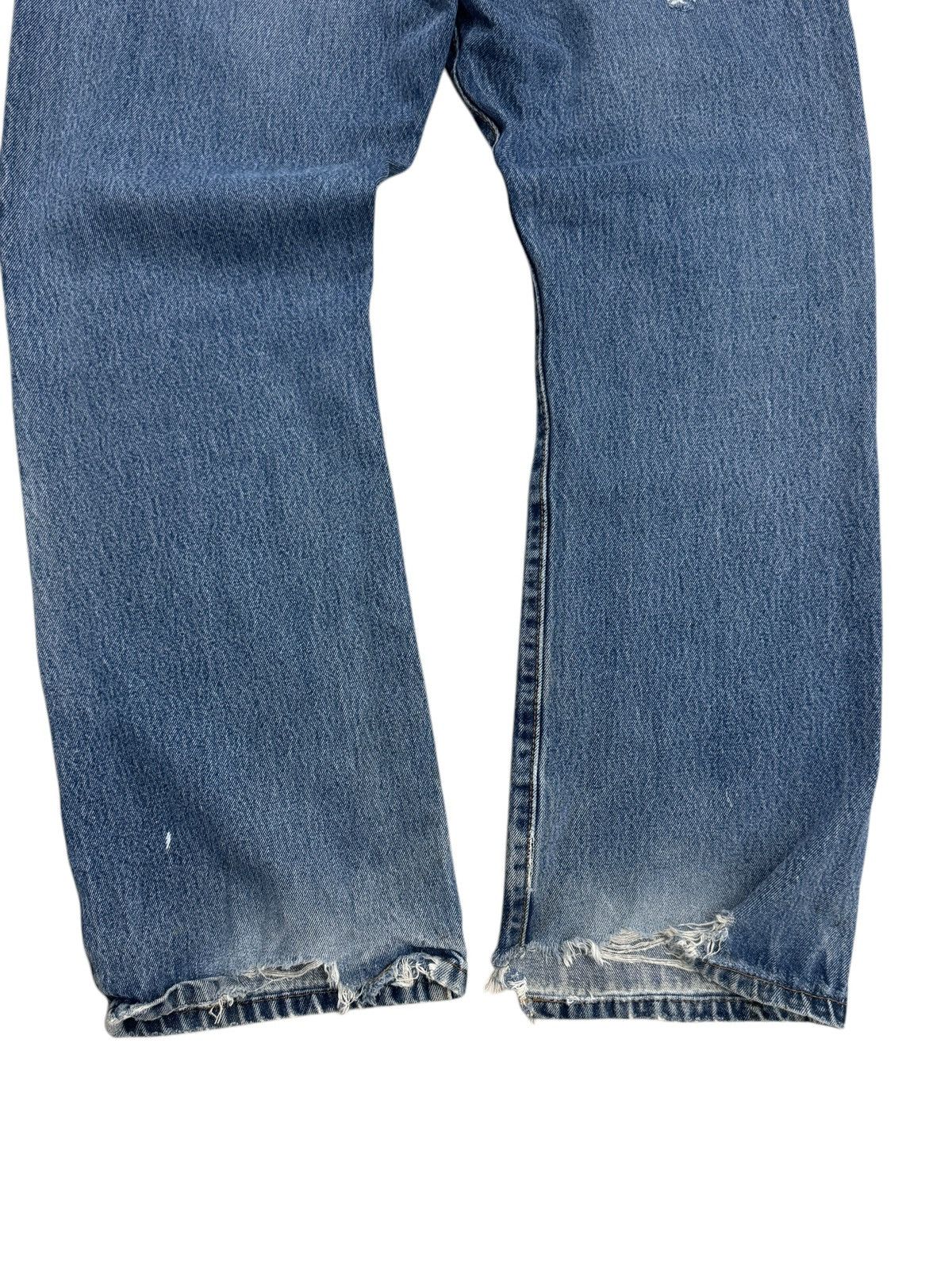 Levi's × Levi's Vintage Clothing Levi's 517 Blue Distressed Denim Jeans Size US 36 / EU 52 - 13 Thumbnail