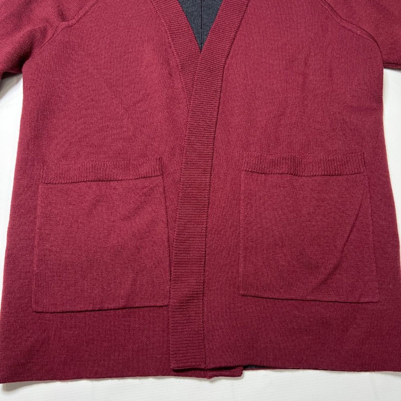 Lululemon Lululemon Merino Wool Wrap Cardigan Size 4 Maroon Size S / US 4 / IT 40 - 11 Thumbnail