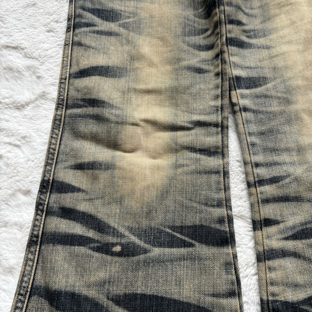 Tornado Mart Mudwash Flared Claw Mark Denim Made in Italy Brand Energie Size US 28 / EU 44 - 4 Thumbnail