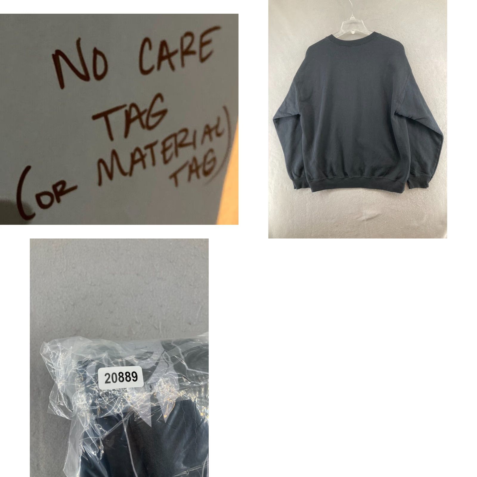 Vintage VINTAGE Socially Distant Wednesday Womens Sweater XL Black Size XL / US 12-14 / IT 48-50 - 8 Thumbnail