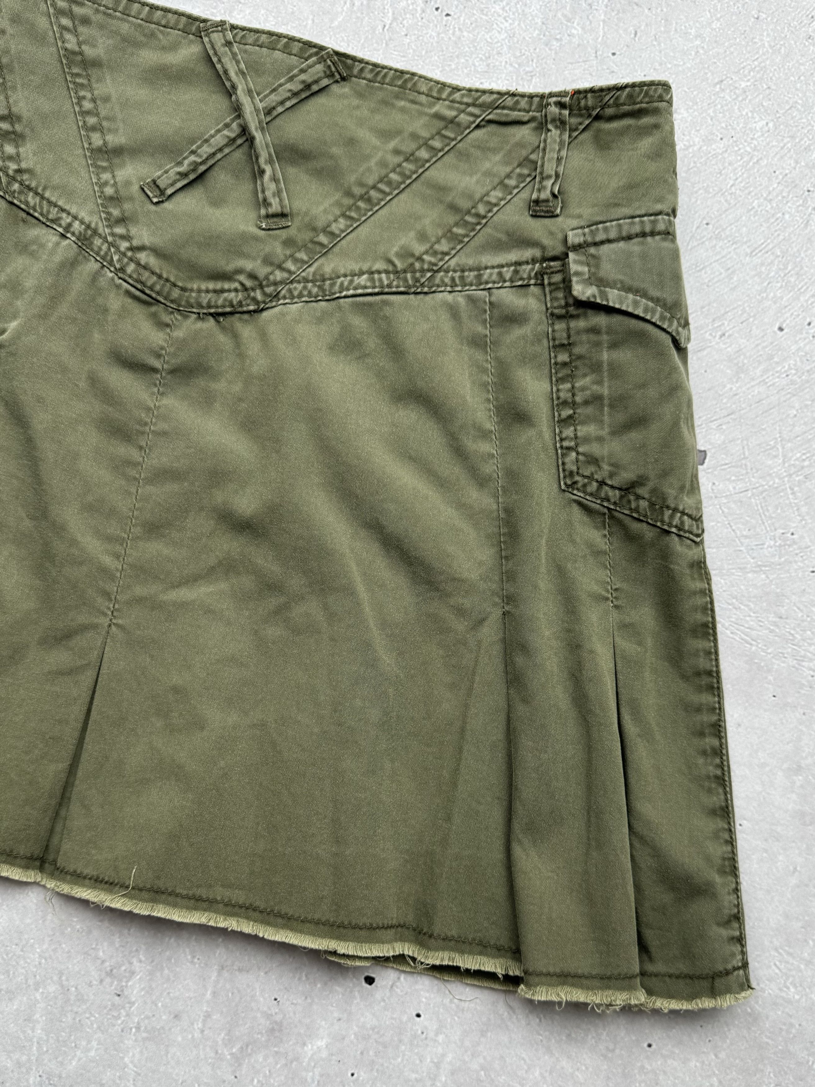 Japanese Brand × Seditionaries × Vintage Vintage Cargo Flared Mini Skirt Size 27" / US 4 / IT 40 - 8 Thumbnail