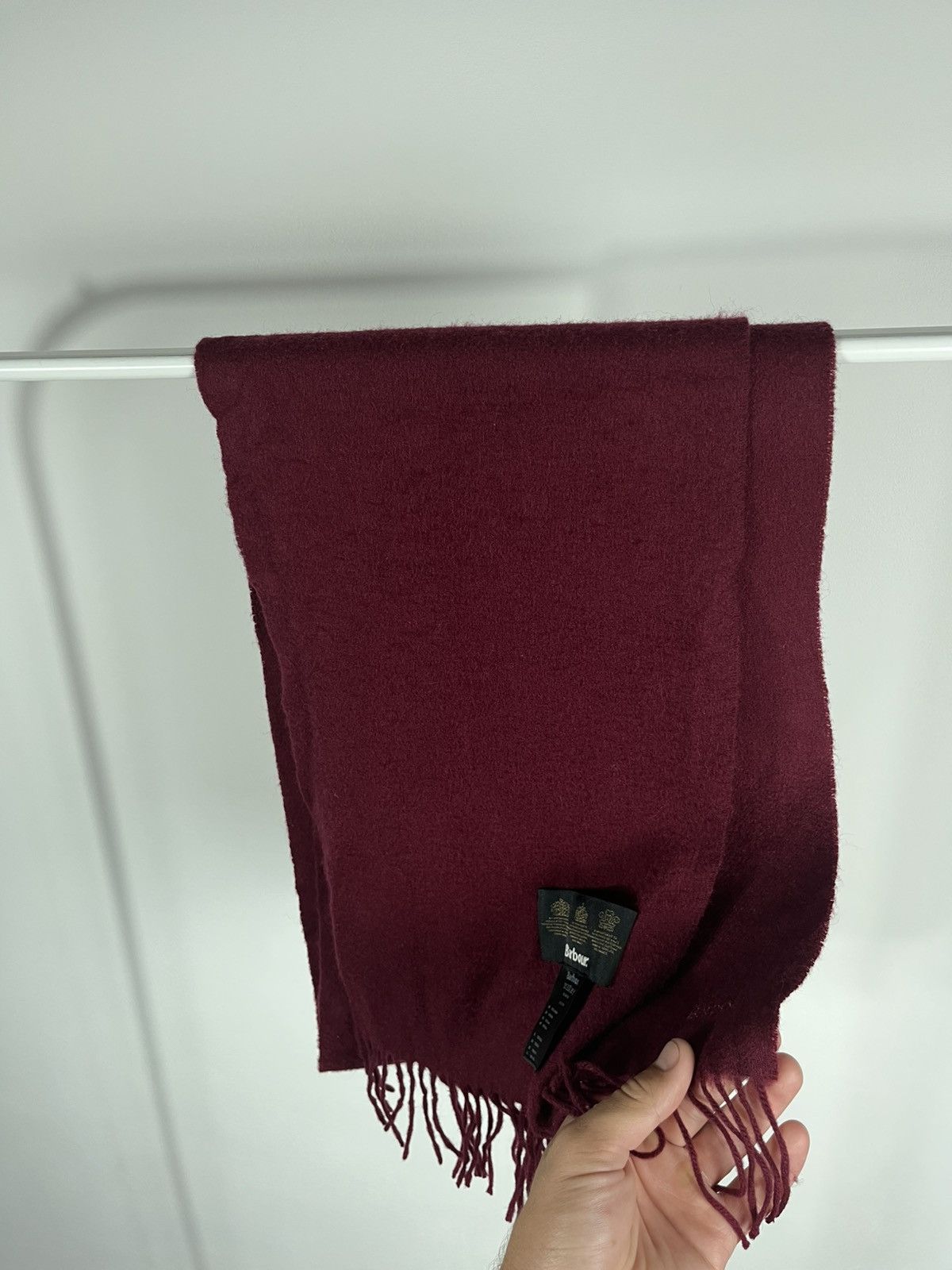 Barbour Barbour Burgundy Lambswool Scarf 195x26 cm Size ONE SIZE - 9 Thumbnail