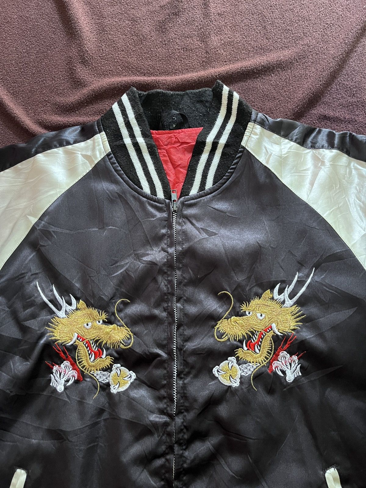 Japanese Brand JAPANESE SUKAJAN DRAGON JACKET 1990 Size US L / EU 52-54 / 3 - 3 Thumbnail