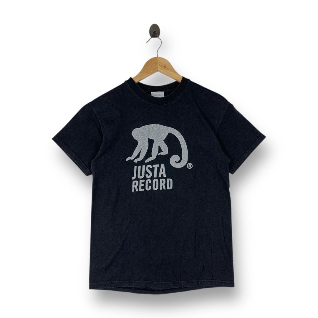 Hanes Vintage Hanes Beefy-T "Justa Record" Monkey Graphic Tee Size US L / EU 52-54 / 3 - 1 Thumbnail