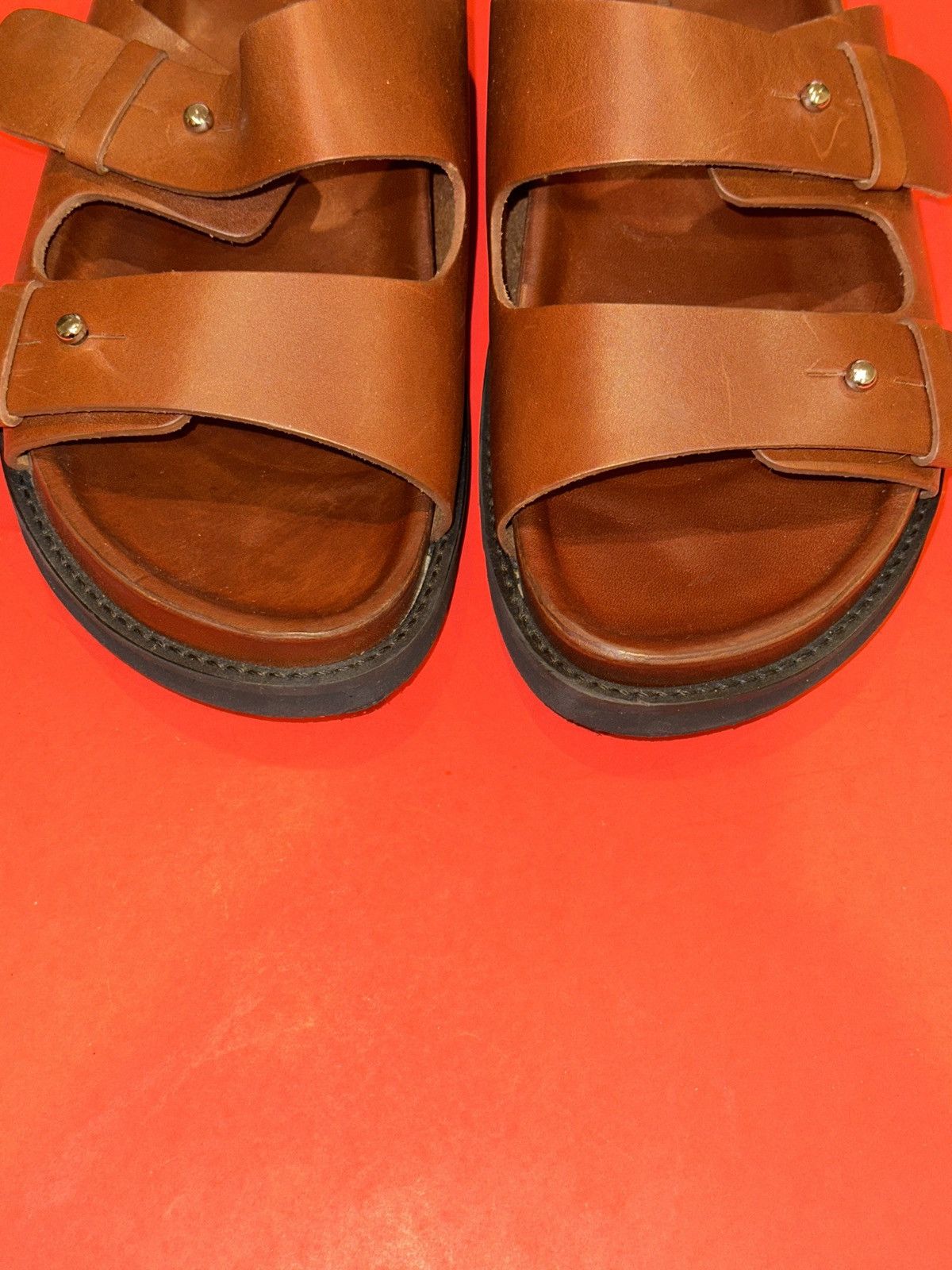 Other Jenni Kayne Hutton Slide Veg Tan Leather Sandal EU 39 US 9 Size US 8.5 / IT 38.5 - 2 Thumbnail