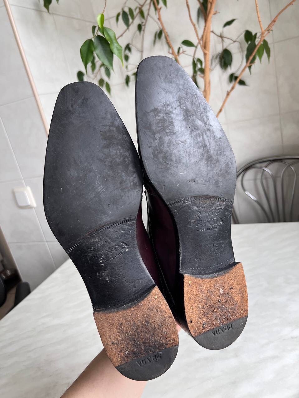 Prada × Vintage PRADA Brogue Oxfords Vintage y2k luxury grunge archive Size US 9 / EU 42 - 11 Thumbnail