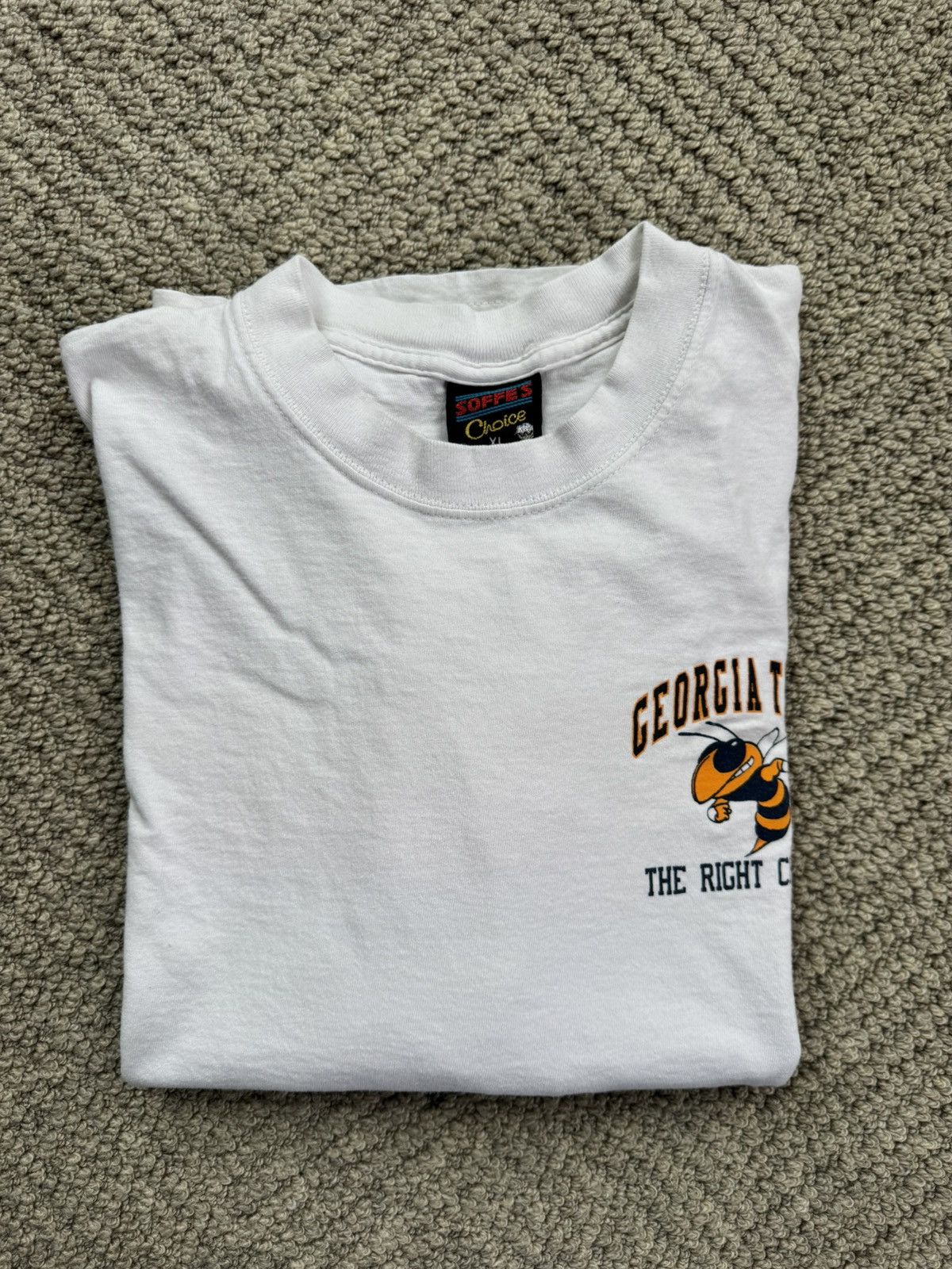 Vintage Single Stitch College Tee, Crazy Back Hit Size US XL / EU 56 / 4 - 6 Thumbnail