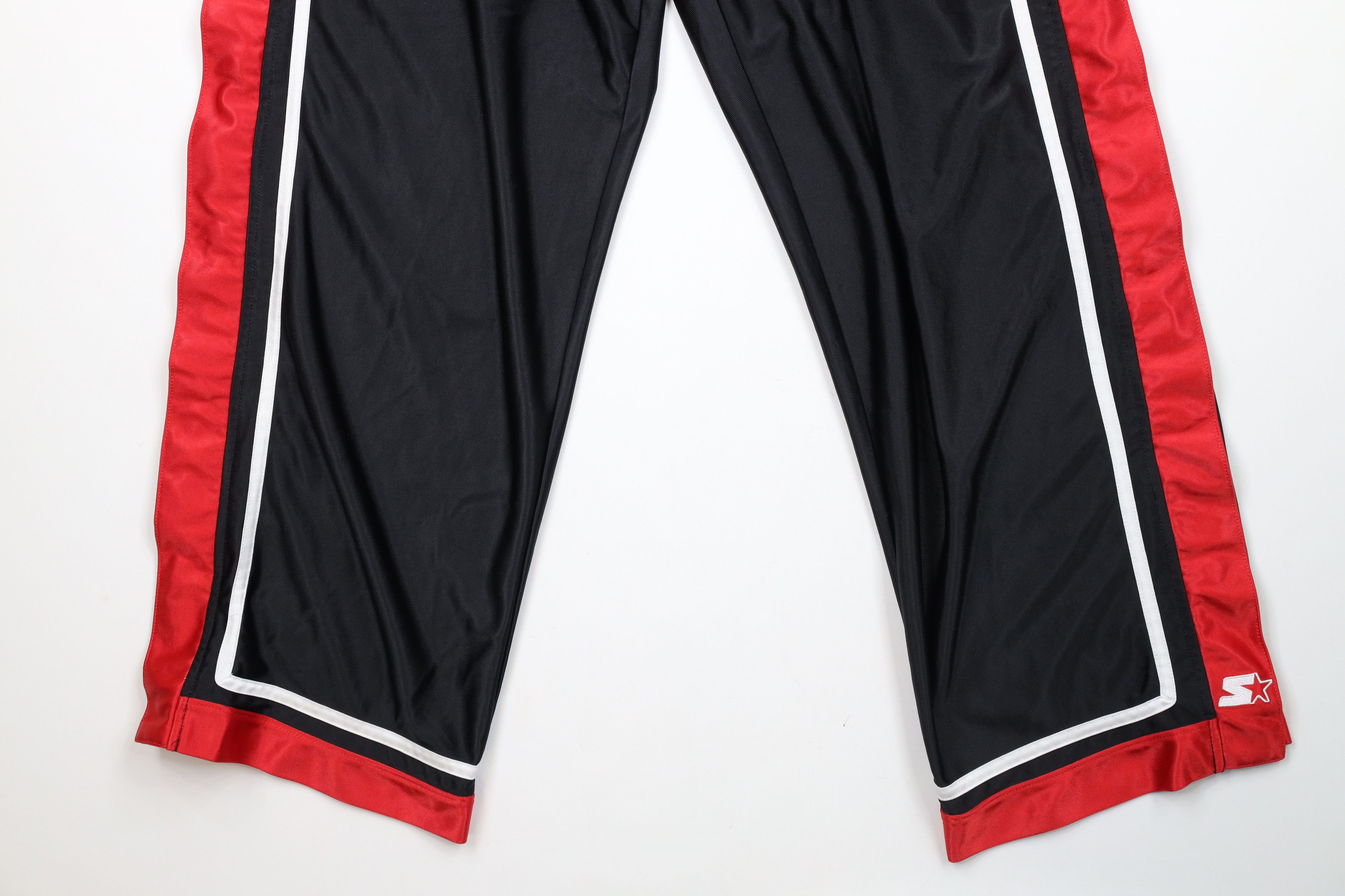 Starter × Vintage Vintage 90s Starter Block Wide Leg Tearaway Sweatpants Pants Size US 36 / EU 52 - 4 Thumbnail
