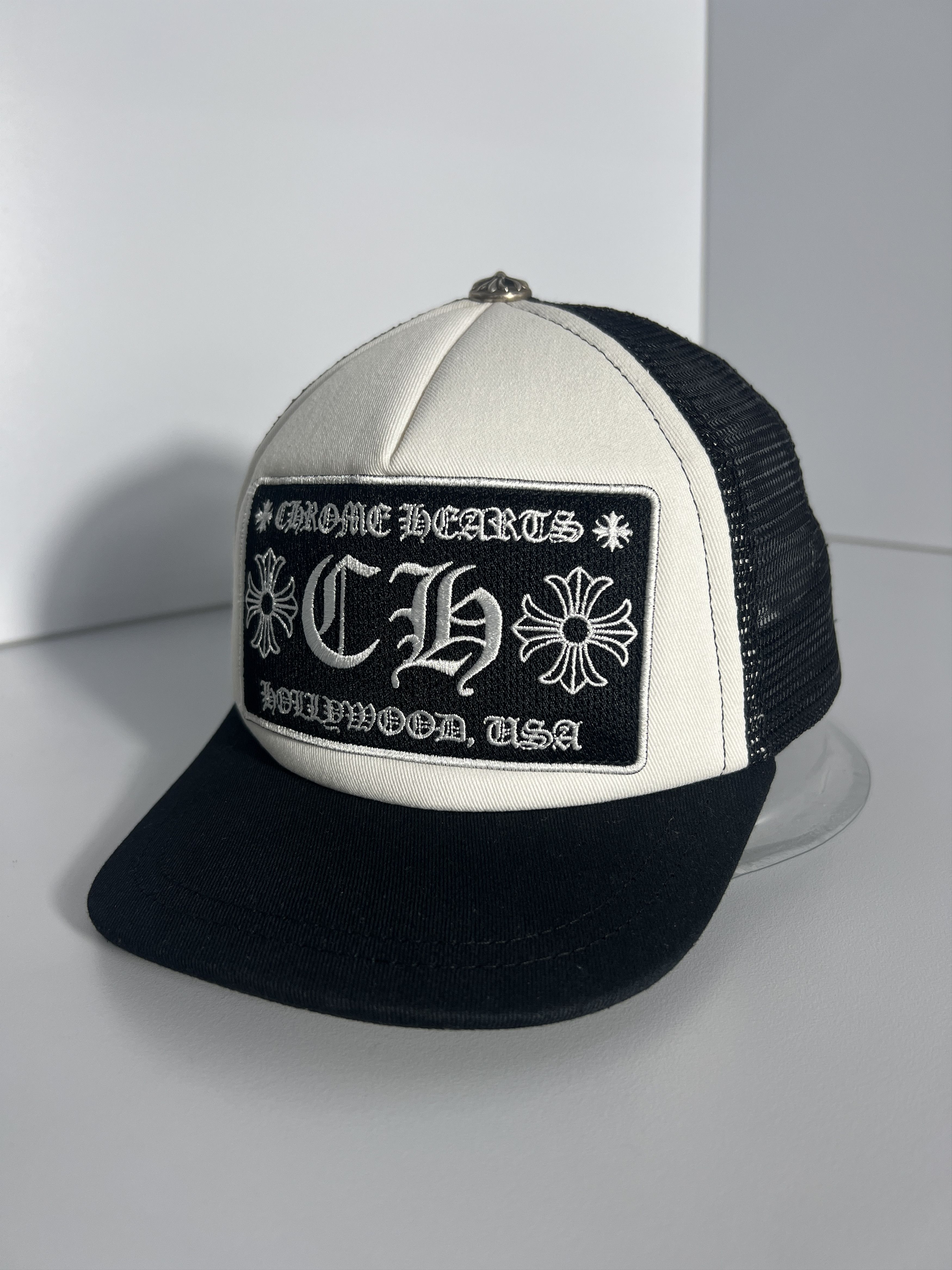 Chrome Hearts Chrome Hearts CH Hollywood USA Trucker Hat Black Size ONE SIZE - 2 Thumbnail