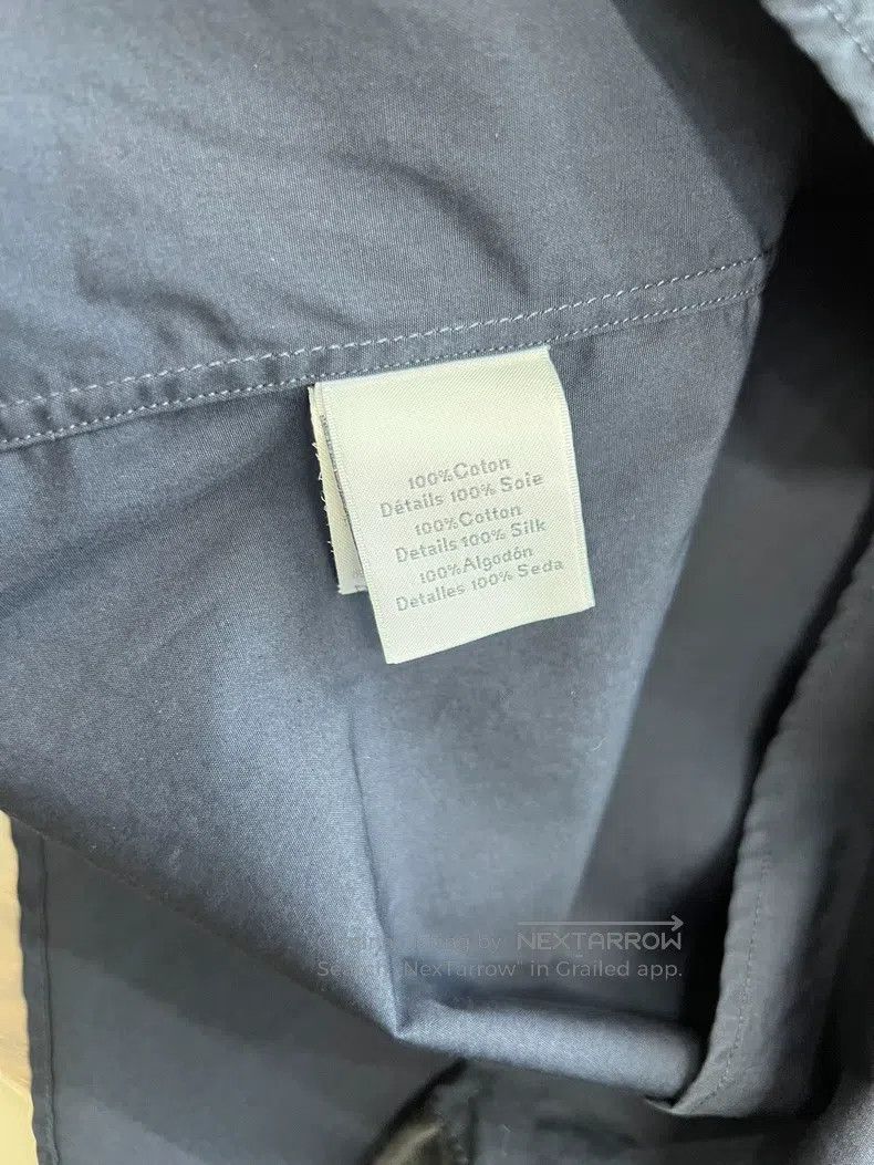 Hermes Hermes size 40 Men's blue hidden button shirt Size US XXS / EU 40 - 4 Thumbnail
