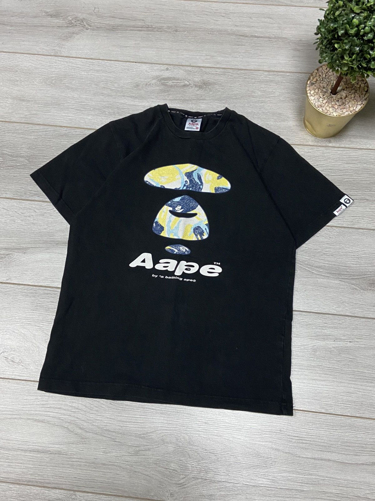 Bape Aape Bape head camo face fad d Tee Size US M / EU 48-50 / 2 - 3 Thumbnail