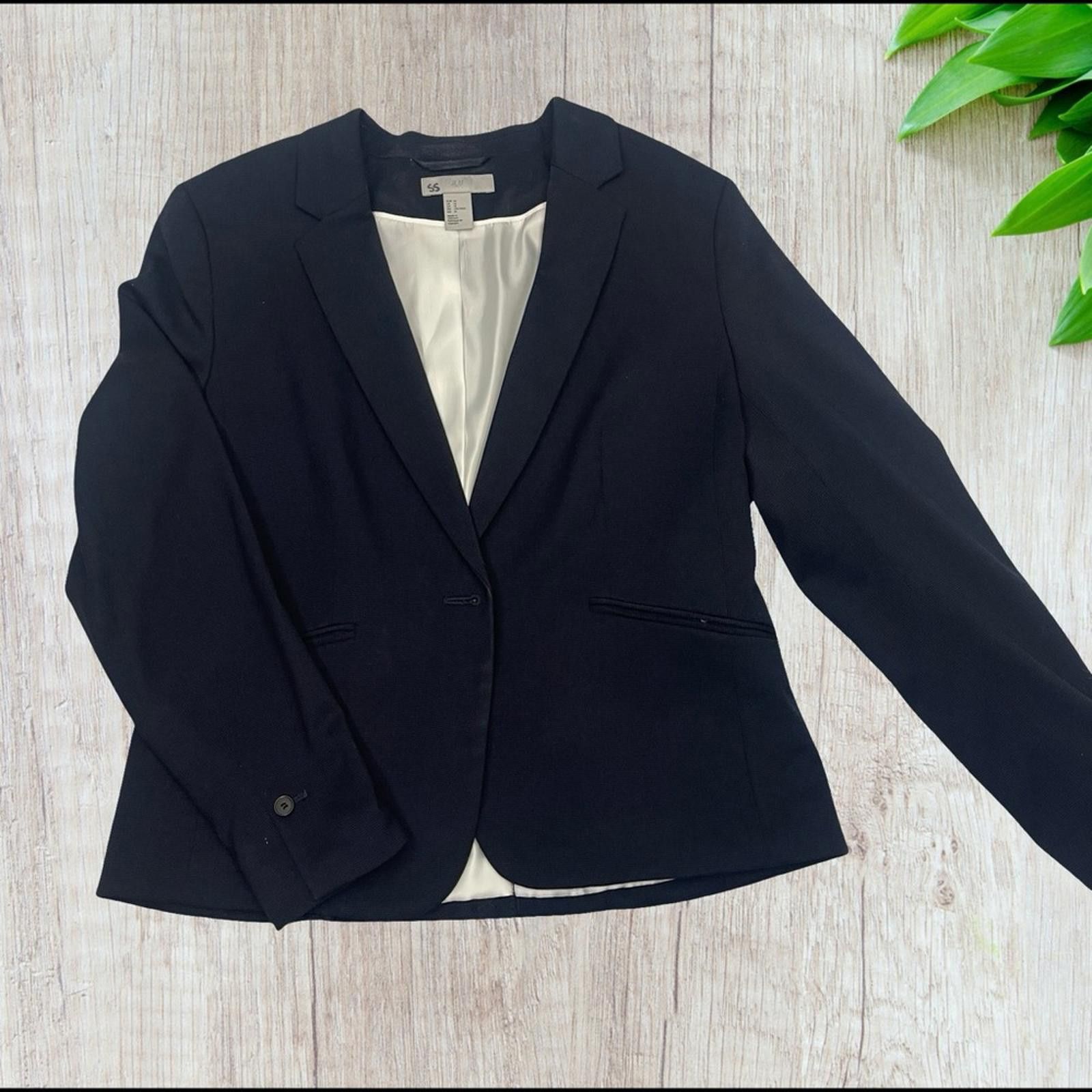 H&M H&M Classic Dark Navy Women's Blazer size 14 Size XL / US 12-14 / IT 48-50 - 3 Thumbnail
