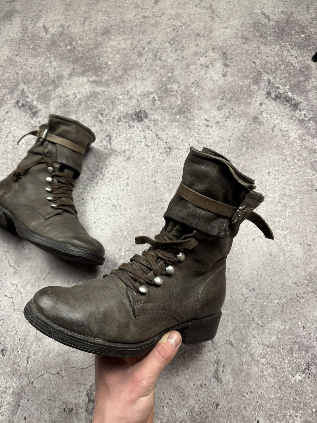 A.S.98 STRAPS BELTED A.S 98 style Boots Leather Style Rick Owens Size US 7.5 / IT 37.5 - 4 Thumbnail