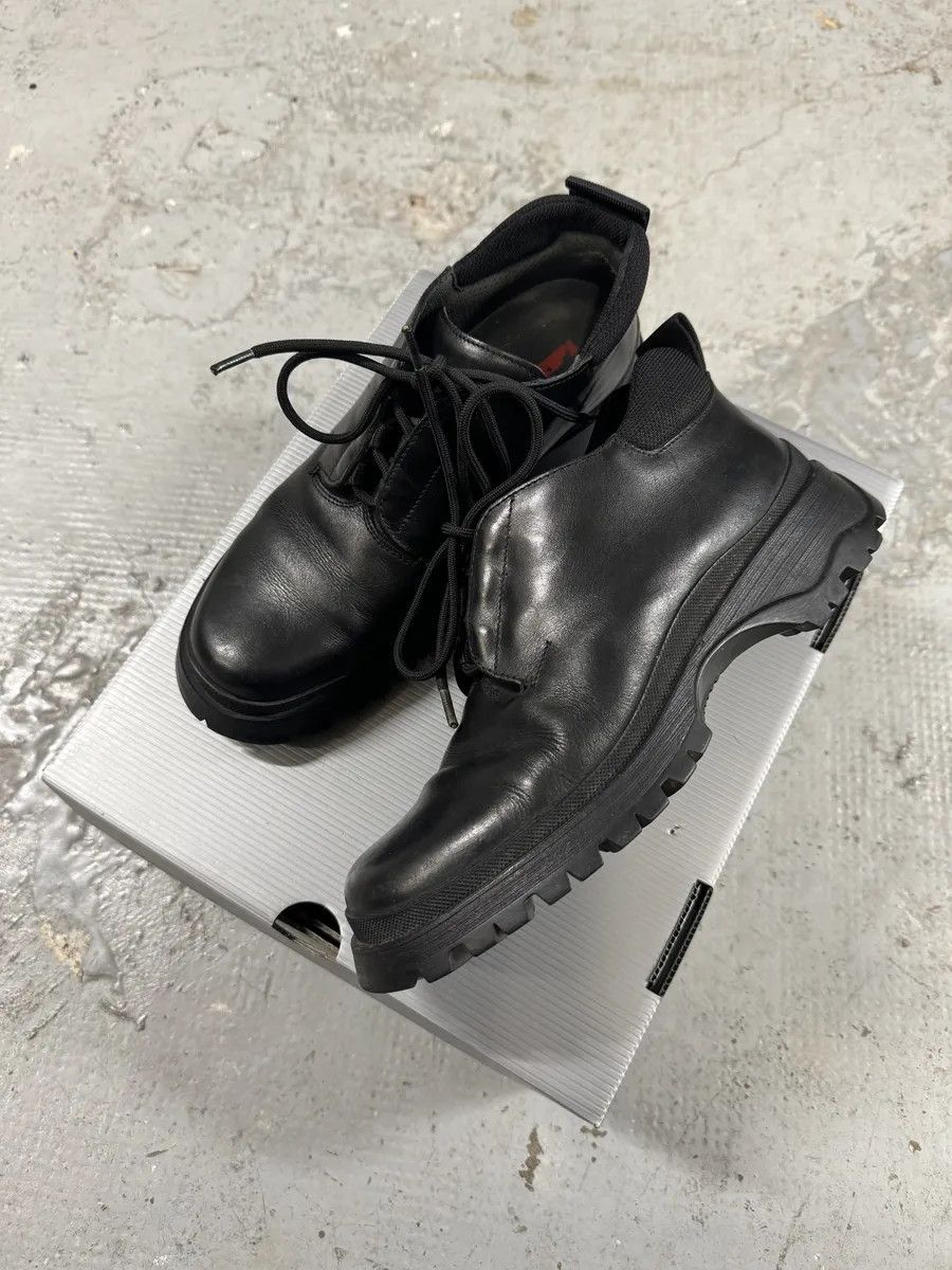 Prada AW1999 Prada Black Leather Derby Shoes Size US 8 / IT 38 - 5 Thumbnail
