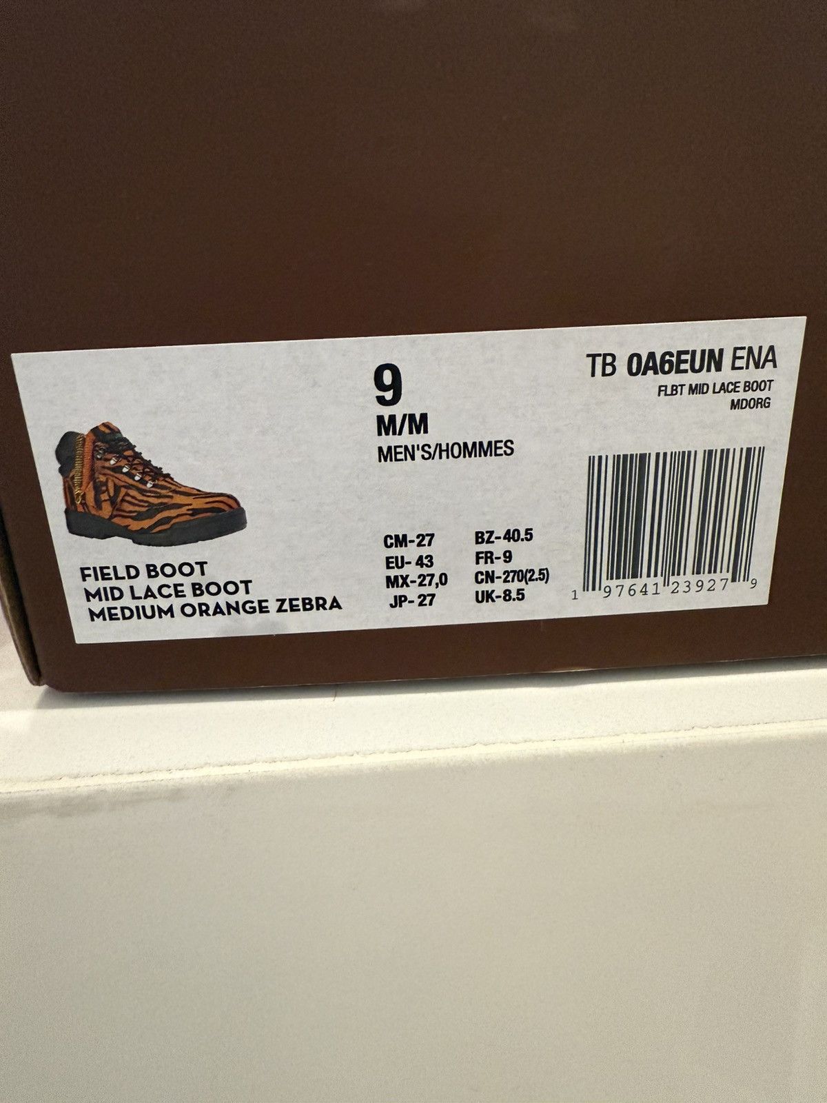 Supreme × Timberland Supreme Timberland Tiger Size US 9 / EU 42 - 13 Thumbnail