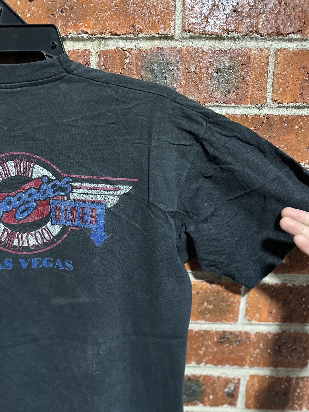 Fruit Of The Loom Vintage Boogies Diner Las Vegas Faded Tee Size US L / EU 52-54 / 3 - 10 Thumbnail